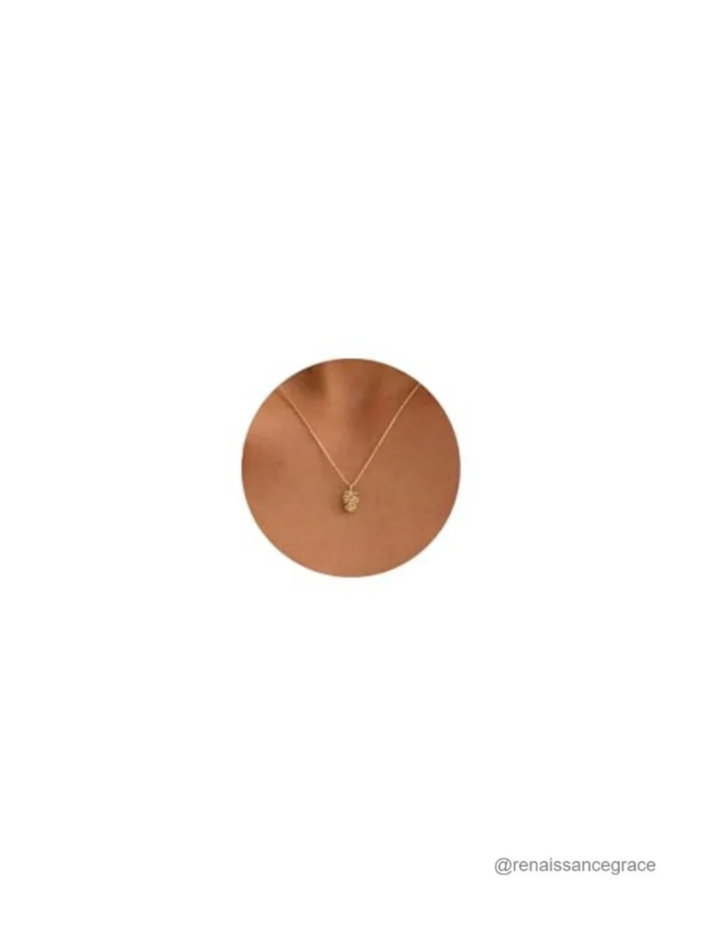 14K Gold Plated Woodland Pendant Necklace Dainty Nature Jewelry Gift